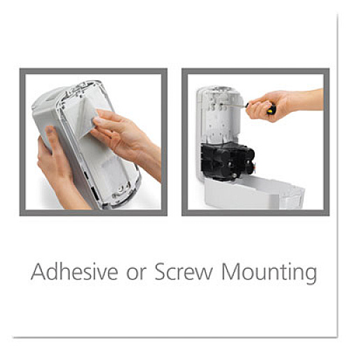 PROVON LTX-12 Dispenser, 1,200 mL, 5.75 x 3.38 x 10.63, Gray/White, 4/Carton (197104CT)