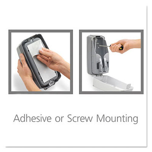 PROVON NXT SPACE SAVER DISPENSER, 1 L REFILL, 5.13 X 4" X 10.13", DOVE GRAY (211506)