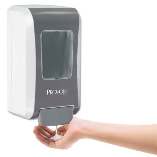 PROVON FMX-20 SOAP DISPENSER, 2000 ML, 6.5" X 4.7" X 11.7", GRAY/WHITE (527706EA)