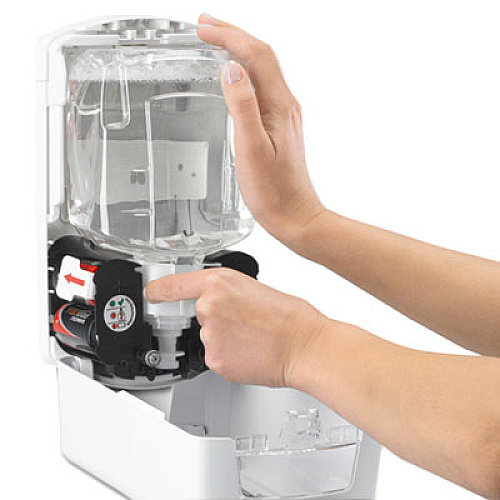 PROVON LTX-12 Dispenser, 1,200 mL, 5.75 x 3.38 x 10.63, Gray/White, 4/Carton (197104CT)