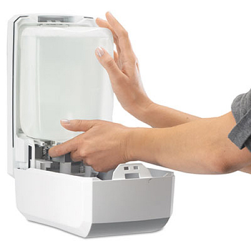 GOJO FMX-20 Soap Dispenser, 2 L, 6.5 x 4.7 x 11.7, White/Gray, 6/Carton (527006)