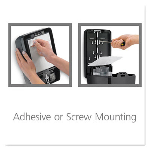 GOJO FMX-20 Soap Dispenser, 2 L, 6.5 x 4.7 x 11.7, Black/Chrome, 6/Carton (527106)
