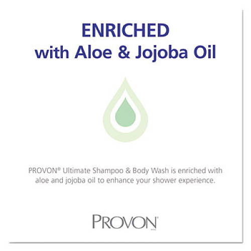 PROVON Ultimate Shampoo and Body Wash, Light Floral Scent, 2,000 mL Refill, 4/Carton (322704)