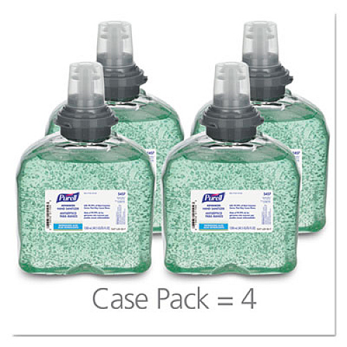 PURELL TFX REFILL ADVANCED SOOTHING GEL HAND SANITIZER, 1200 ML, 4/CARTON (545704CT)