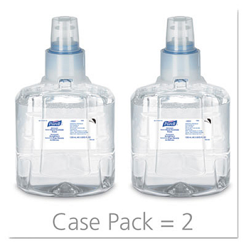 PURELL Advanced Hand Sanitizer Foam, For LTX-12 Dispensers, 1,200 mL Refill, Fragrance-Free, 2/Carton (190502CT)