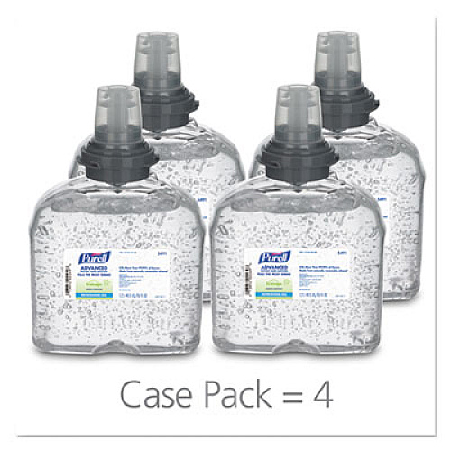 PURELL GREEN CERTIFIED TFX REFILL ADVANCED GEL HAND SANITIZER, 1200 ML, 4/CARTON (549104CT)