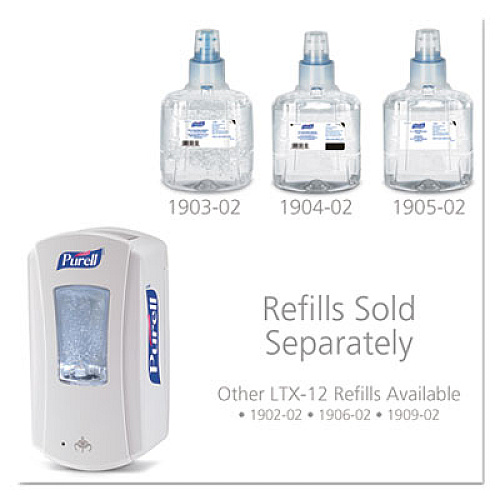 PURELL LTX-12 Touch-Free Dispenser, 1,200 mL, 5.75 x 4 x 10.5, White (192004)