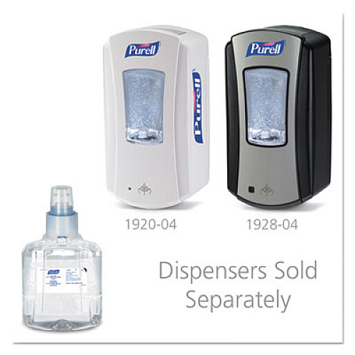 PURELL Advanced Hand Sanitizer Foam, For LTX-12 Dispensers, 1,200 mL Refill, Fragrance-Free, 2/Carton (190502CT)
