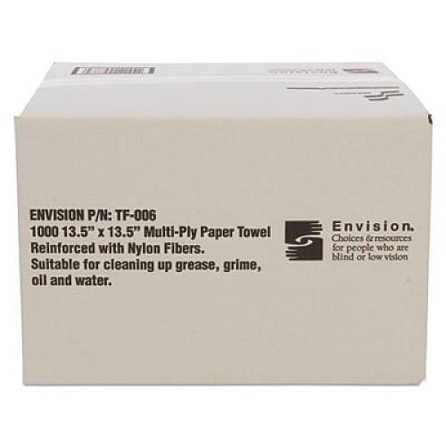 AbilityOne 7920008239773, SKILCRAFT, Total Wipes II Towel, 14.25 x 13.25, White, 1,000/Box