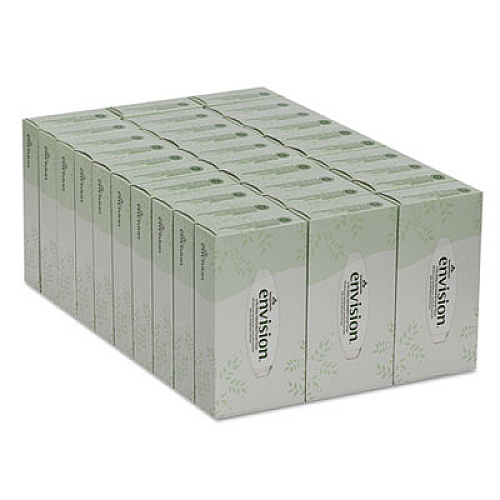 Georgia Pacific Professional Envision White Facial Tissue, 2-Ply, White, 100 Sheets/Box, 30 Boxes/Carton (47410)