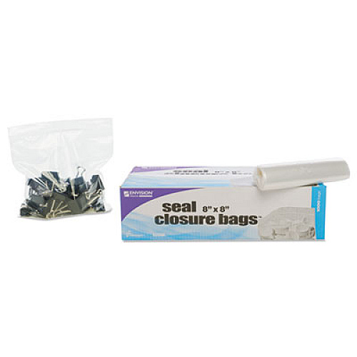 Stout by Envision Seal Closure Bags, 2 mil, 8" x 8", Clear, 1,000/Carton (ZF003C)