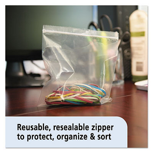 Stout by Envision Seal Closure Bags, 2 mil, 10" x 10", Clear, 500/Carton (ZF007C)