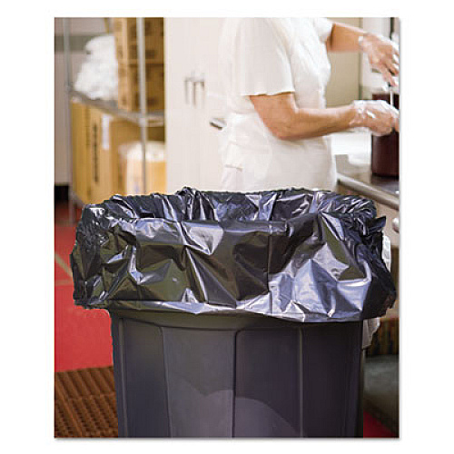 AbilityOne 8105015346819, SKILCRAFT Insect Repellent Trash Bags, 45 gal, 2 mil, 40 x 45, Black, 65/Box