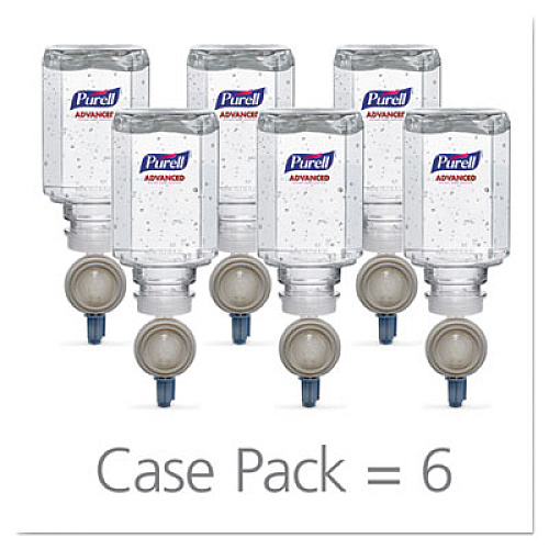 PURELL Advanced Instant Gel Hand Sanitizer, 450 mL Refill, Clean Scent, 6/Carton (145006)