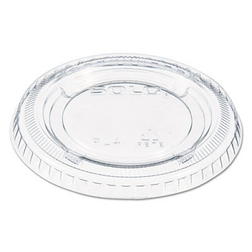Dart PORTION/SOUFFLE CUP LIDS, FITS 3.25-9 OZ CUPS, CLEAR, 125/SLEEVE, 20 SLEEVES/CARTON (PL4N)
