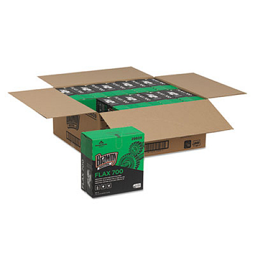 Brawny Professional FLAX 700 Medium Duty Cloths, 9 x 16 1/2, White, 94/Box, 10 Box/Carton (29609)