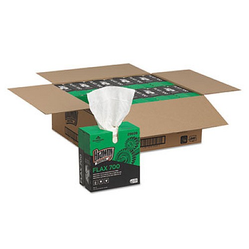 Brawny Professional FLAX 700 Medium Duty Cloths, 9 x 16 1/2, White, 94/Box, 10 Box/Carton (29609)