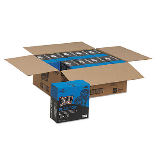 Brawny Industrial Flax 500 Light Duty Cloths, 9 X 16 1/2, White, 132/box, 10 Box/carton (29610)