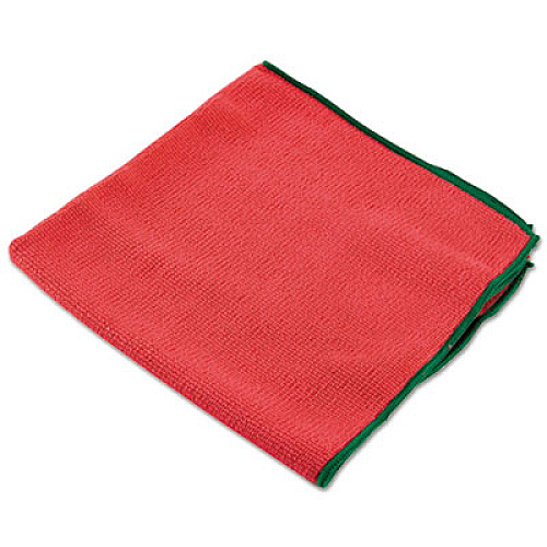 WypAll Microfiber Cloths, Reusable, 15 3/4 x 15 3/4, Red, 6/PK, 4 PK/CT (83980)