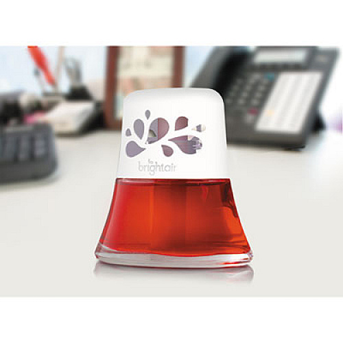 BRIGHT Air Scented Oil Air Freshener, Macintosh Apple and Cinnamon, Red, 2.5 oz (900022)