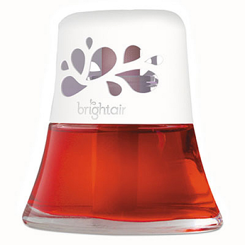 BRIGHT Air Scented Oil Air Freshener, Macintosh Apple and Cinnamon, Red, 2.5 oz (900022)
