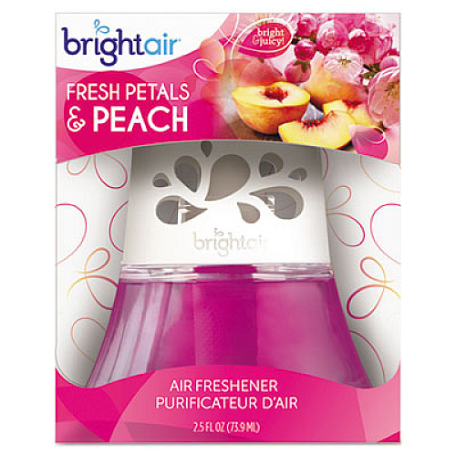 BRIGHT Air Scented Oil Air Freshener Diffuser, Fresh Petals and Peach, Pink, 2.5 oz (900134EA)
