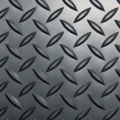 Crown Industrial Deck Plate Anti-Fatigue Mat, Vinyl, 36 x 144, Black (CD0312DB)