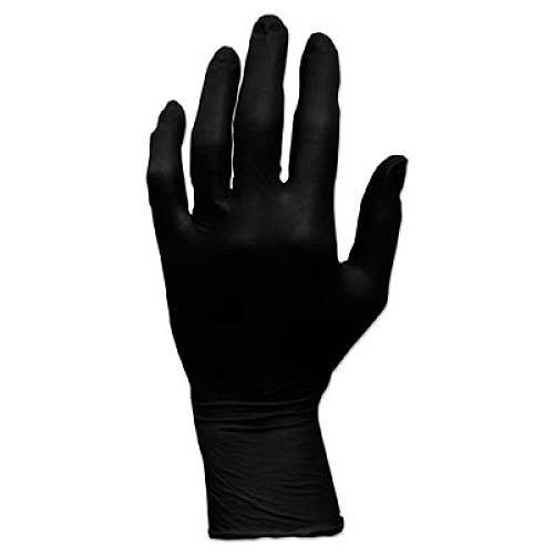 HOSPECO ProWorks GrizzlyNite Nitrile Gloves, Powder-Free, X-Large, 5 mil Thick, Black, 100/Box, 10 Boxes/Carton (GLN105FX)