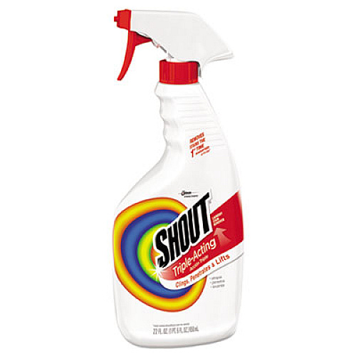 Shout LAUNDRY STAIN TREATMENT, PLEASANT SCENT, TRIGGER SPRAY BOTTLE, 22 OZ (652467EA)