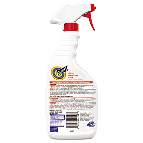 Shout LAUNDRY STAIN TREATMENT, PLEASANT SCENT, TRIGGER SPRAY BOTTLE, 22 OZ (652467EA)