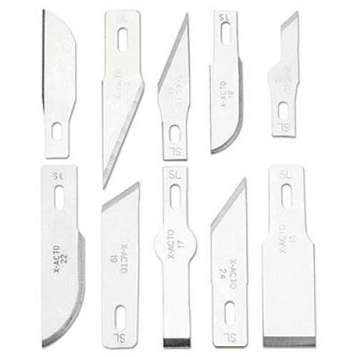 X-ACTO Knife Set, 3 Knives, 10 Blades, Carrying Case (X5285)