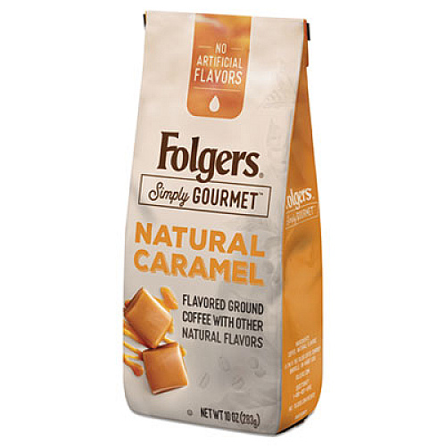 Folgers Simply Gourmet Coffee, Natural Caramel, 10 Oz (0000126)