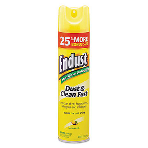 Diversey Endust Multi-Surface Dusting and Cleaning Spray, Lemon Zest, 12.5 oz Aerosol Spray, 6/Carton (CB508171)