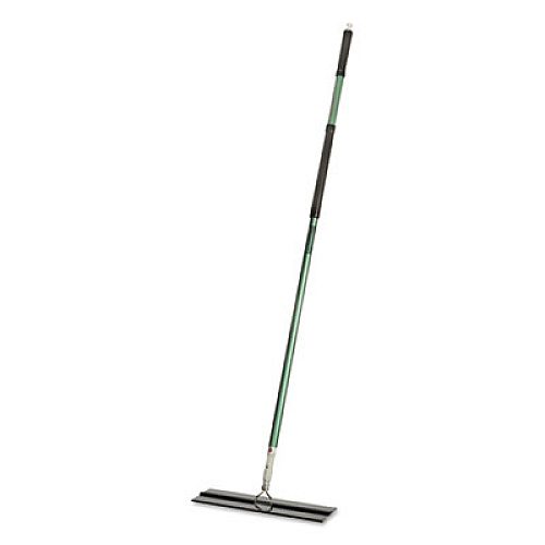 AbilityOne SKILCRAFT 3M Easy Scrub Flat Mop Tool, 16" Wide White Microfiber Head, 54" Green Aluminum Handle (5748715)