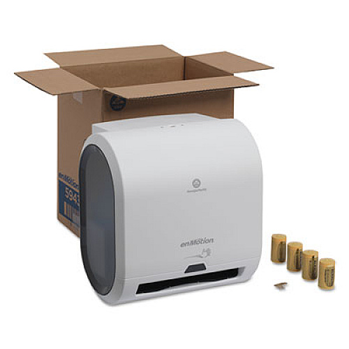 Georgia Pacific Professional enMotion Automated Roll Towel Dispenser, 13.06 x 9.06 x 14.88, White (59437A)