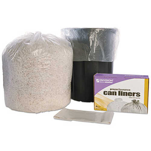 AbilityOne 8105015171347, SKILCRAFT High Density Trash Can Liner, 60 gal, 14 microns, 38" x 60", Natural, 200/Box