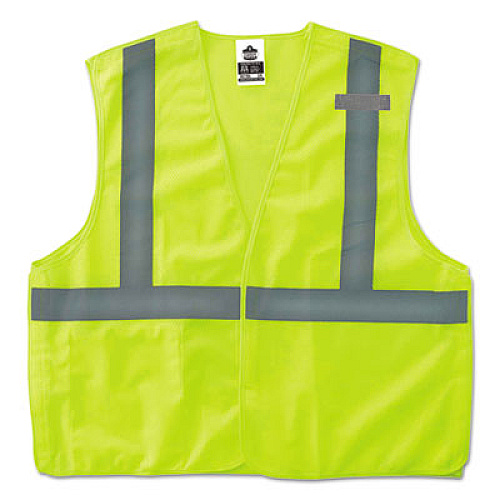 ergodyne GloWear 8215BA Type R Class 2 Econo Breakaway Mesh Safety Vest, 4X-Large to 5X-Large, Lime (21079)