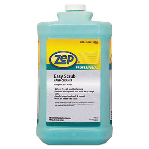 Zep Professional Industrial Hand Cleaner, Easy Scrub, Lemon Scent, 1 gal Bottle, 4/Carton (1049469)