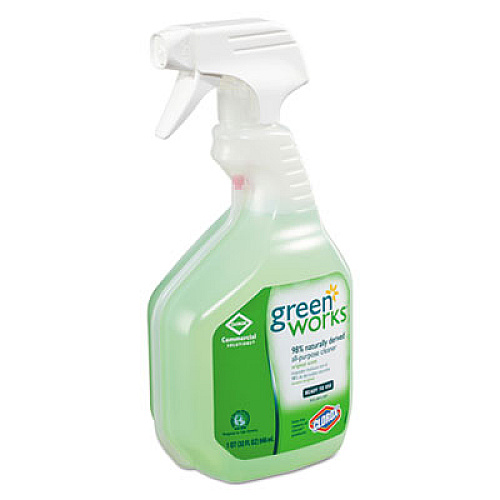 Green Works All-Purpose and Multi-Surface Cleaner, Original, 32 oz Smart Tube Spray Bottle (00456)