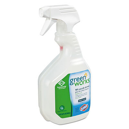 Green Works Glass and Surface Cleaner, Original, 32 oz Smart Tube Spray Bottle, 12/Carton (00459CT)