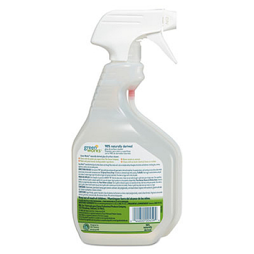 Green Works Glass and Surface Cleaner, Original, 32 oz Smart Tube Spray Bottle, 12/Carton (00459CT)