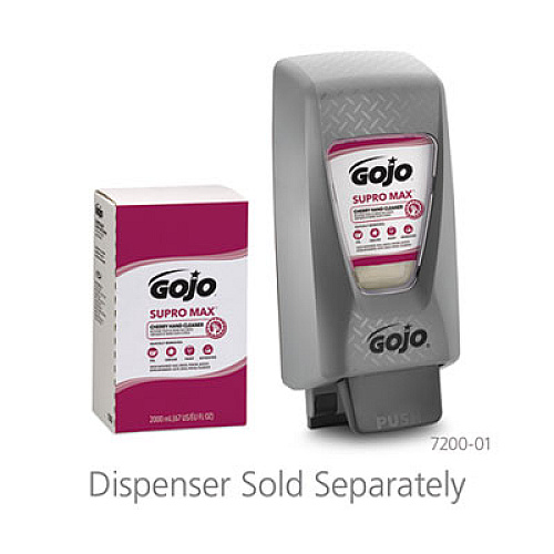 SUPRO MAX Heavy Duty Hand Cleaner, Refill for GOJO PRO TDX 2000 Dispenser, Cherry Fragrance, 2,000 mL, 4/Carton (728204)