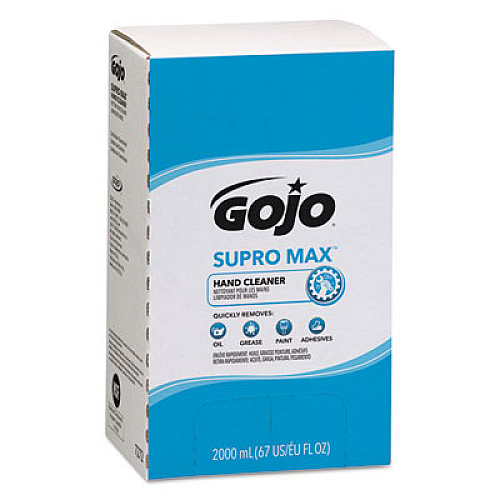 GOJO SUPRO MAX Hand Cleaner Refill, Unscented, 2,000 mL, 4/Carton (727204CT)