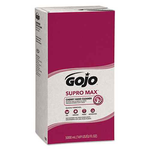 SUPRO MAX Heavy Duty Hand Cleaner, Refill for GOJO PRO TDX Touch-Free Dispenser, Cherry Scent, 5,000 mL, 2/Carton (758202)