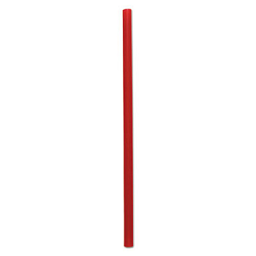 Boardwalk Wrapped Giant Straws, 7.75", Polylpropylene, Red, 2,000/Carton (BWKGSTW775R)