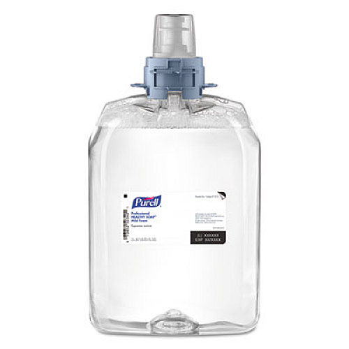 Professional HEALTHY SOAP Mild Foam, Refill for PURELL FMX-20 Manual Soap Dispenser, Fragrance-Free, 2,000 mL, 2/Carton (521302)