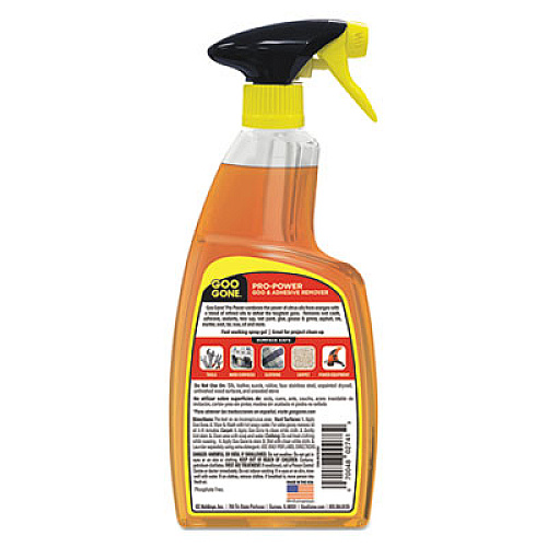 Goo Gone Pro-Power Cleaner, Citrus Scent, 24 oz Spray Bottle, 4/Carton (2180A)
