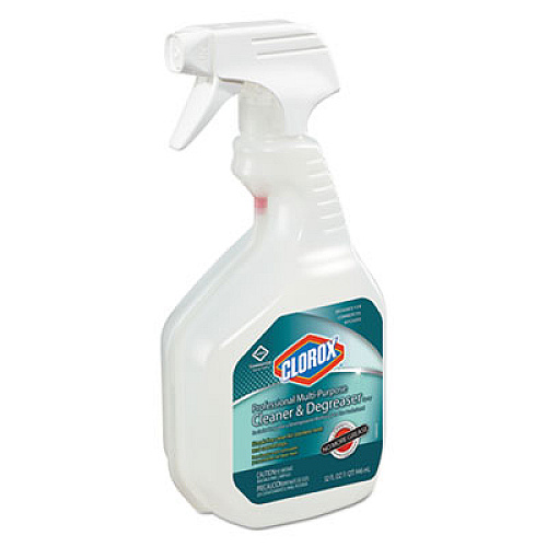 Clorox Professional Multi-Purpose Cleaner and Degreaser Spray, 32 oz Bottle, 9/Carton (30865CT)