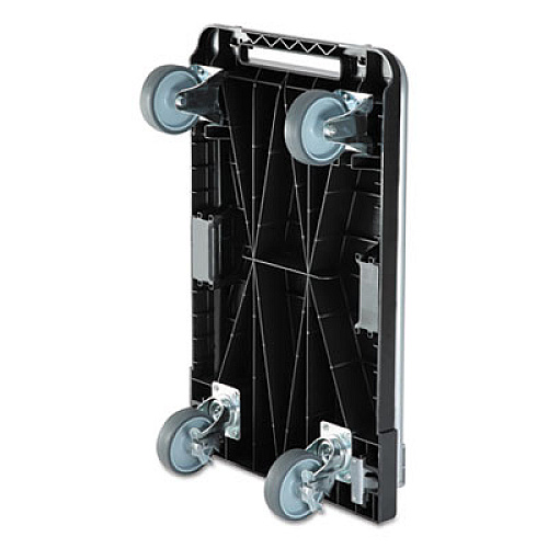 deflecto Heavy-Duty Platform Cart, 300 lb Capacity, 21 x 32.5 x 37.5, Black (CRT550004)