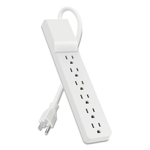 Belkin Home/Office Surge Protector, 6 Outlets, 10 ft Cord, 720 Joules, White (BE10600010)